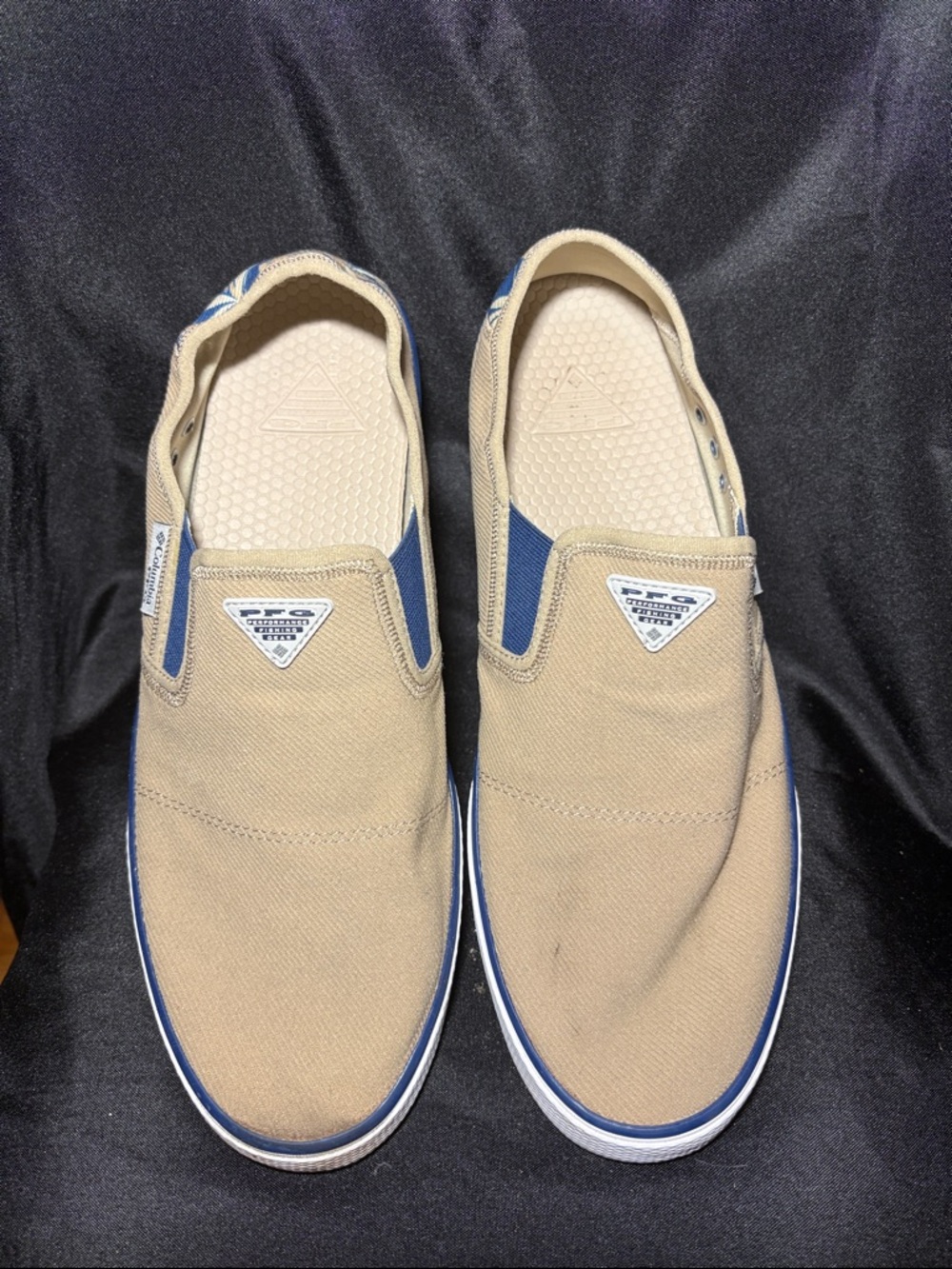 Men’s Columbia Slack Tide Slip PFG boat shoes, size 12